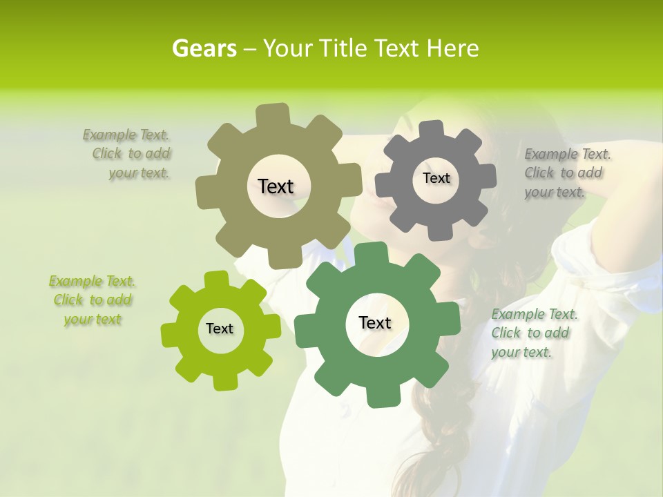 Dreaming Arms Person PowerPoint Template