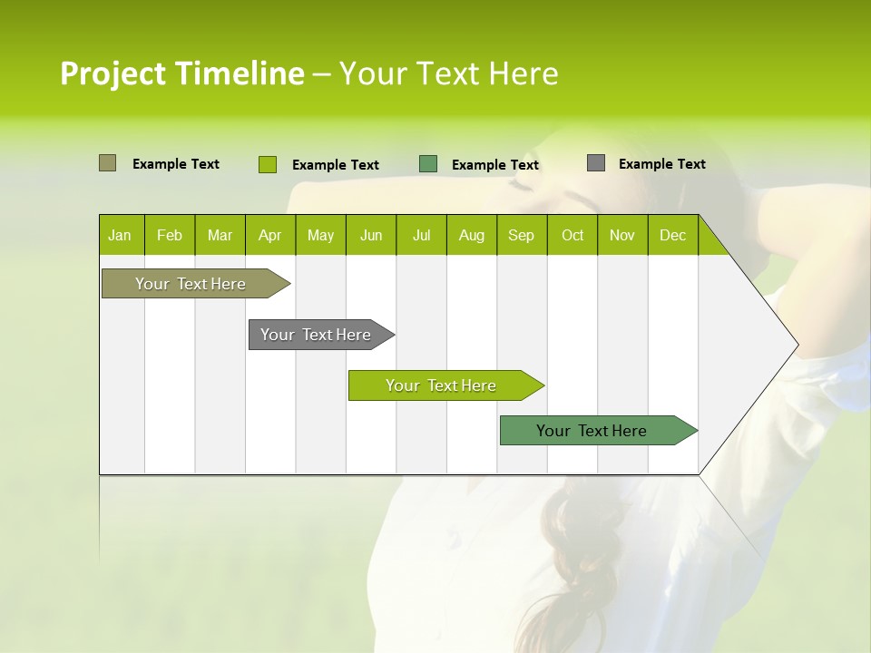 Dreaming Arms Person PowerPoint Template