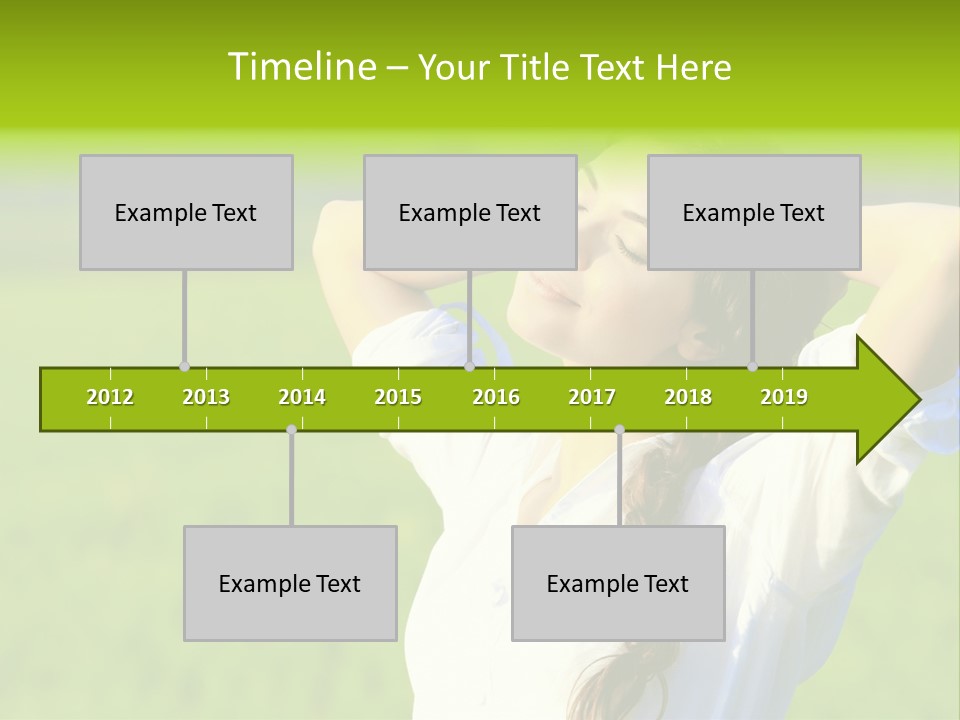 Dreaming Arms Person PowerPoint Template