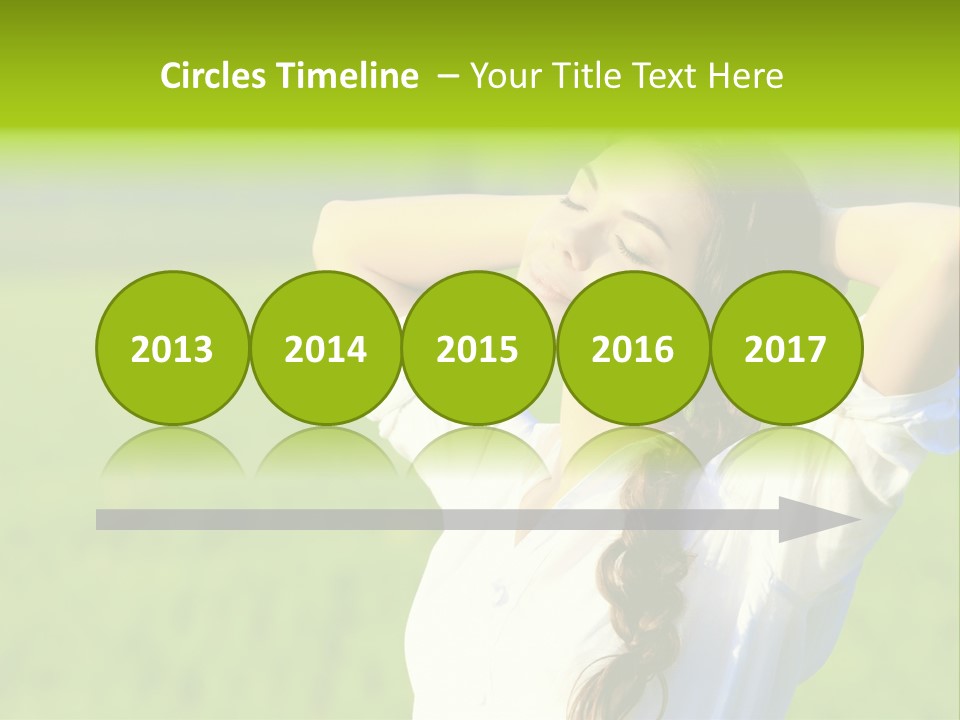 Dreaming Arms Person PowerPoint Template