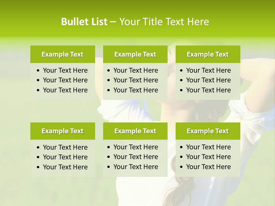 Dreaming Arms Person PowerPoint Template