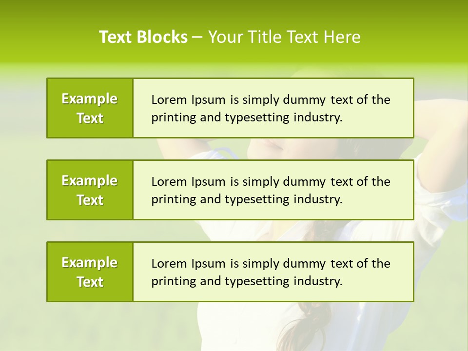 Dreaming Arms Person PowerPoint Template