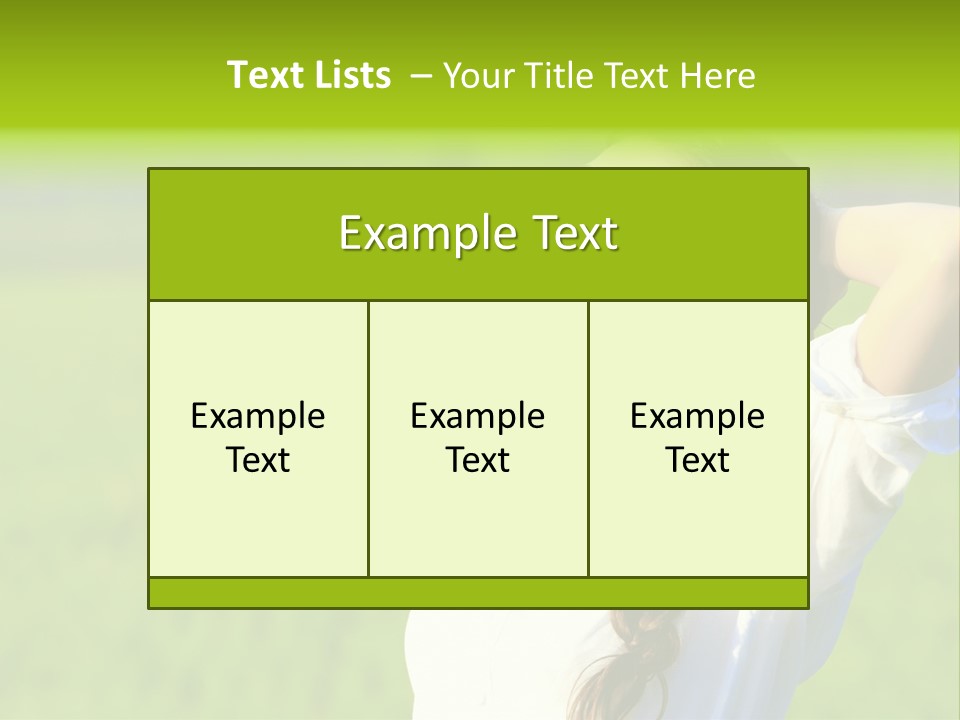 Dreaming Arms Person PowerPoint Template