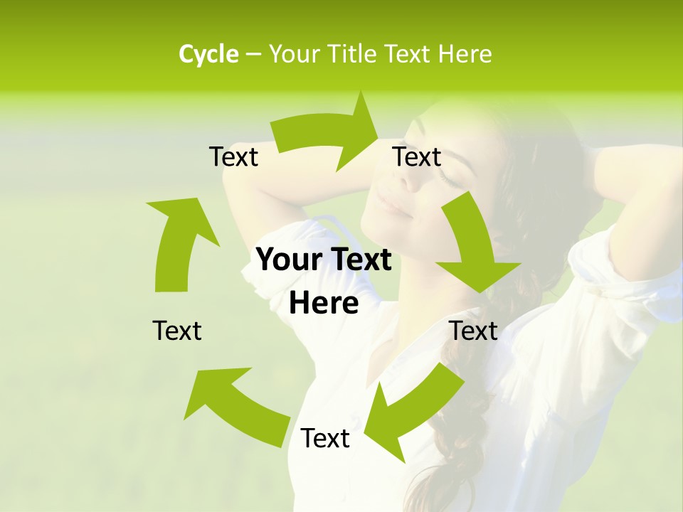 Dreaming Arms Person PowerPoint Template