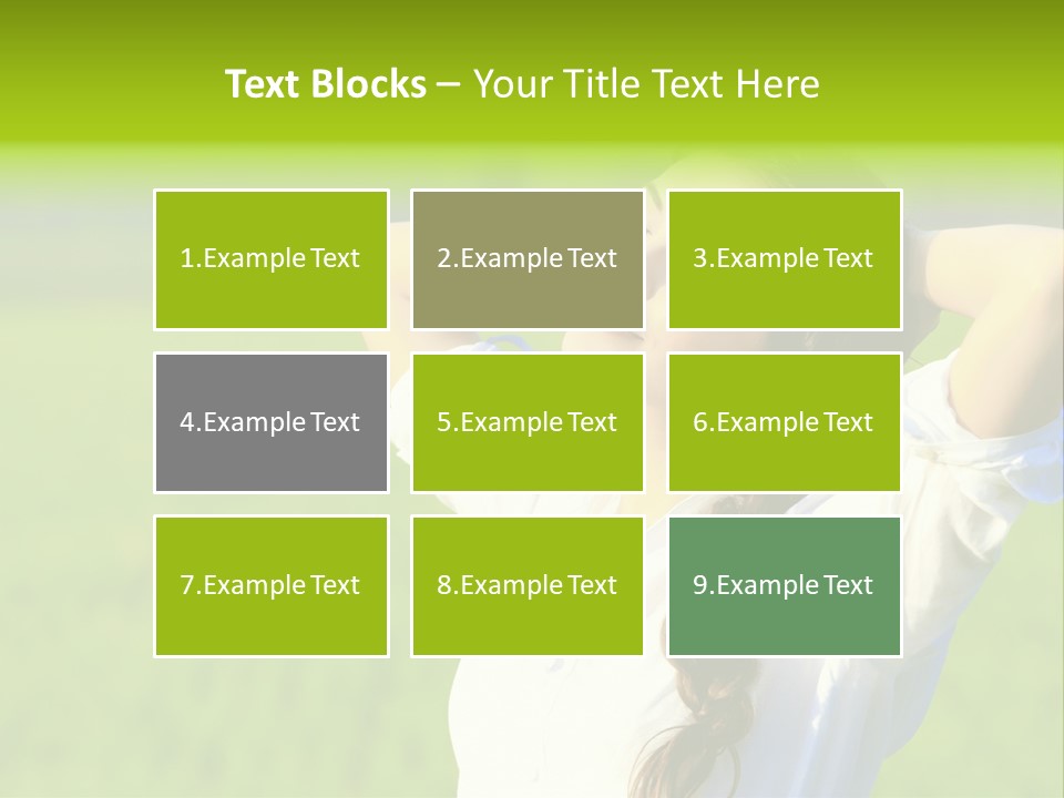 Dreaming Arms Person PowerPoint Template