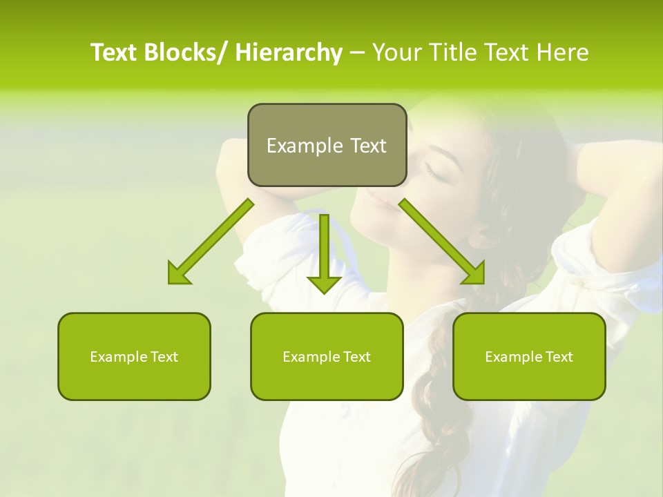 Dreaming Arms Person PowerPoint Template