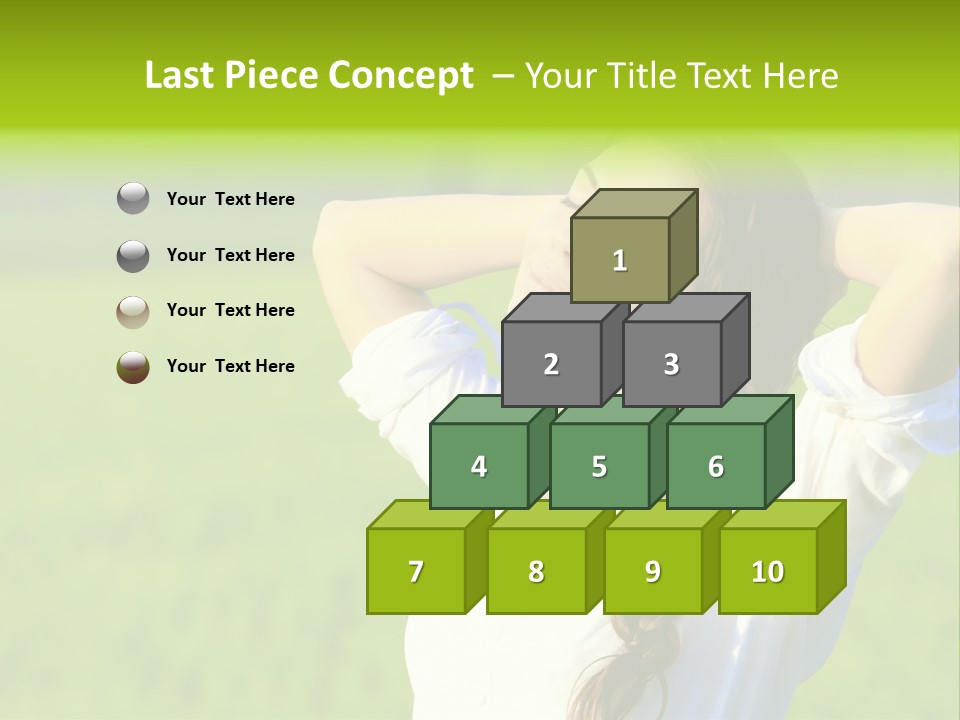 Dreaming Arms Person PowerPoint Template