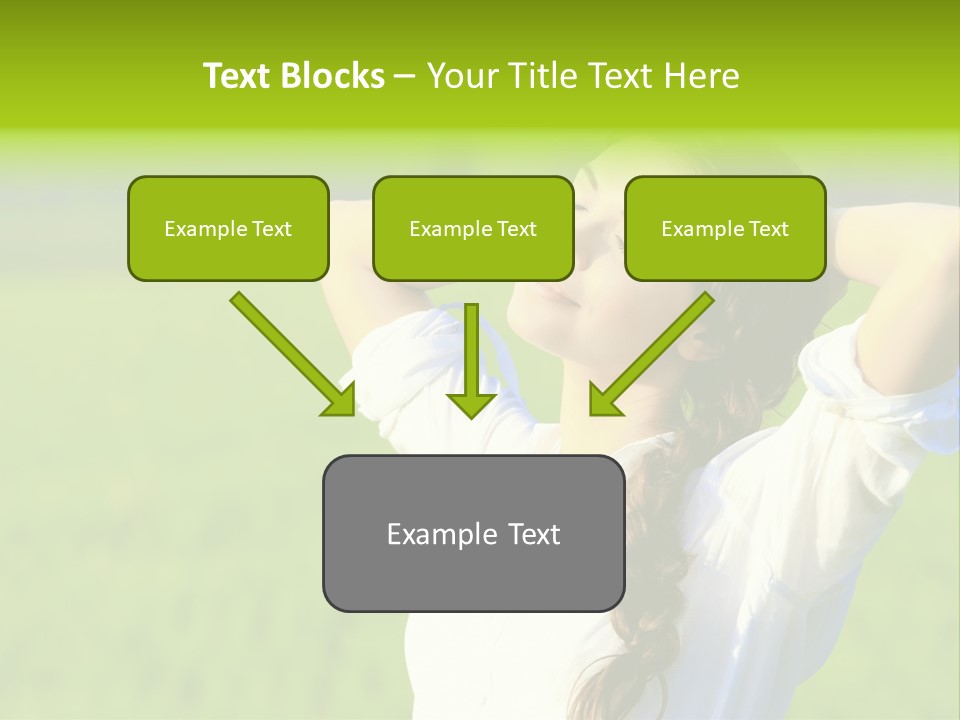 Dreaming Arms Person PowerPoint Template