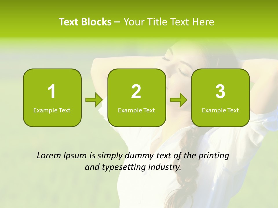 Dreaming Arms Person PowerPoint Template