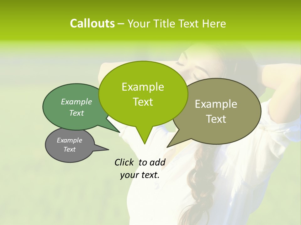 Dreaming Arms Person PowerPoint Template