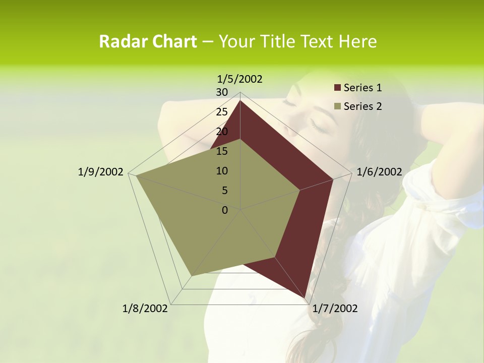 Dreaming Arms Person PowerPoint Template