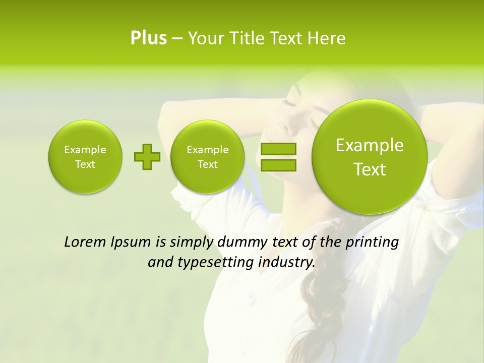 Dreaming Arms Person PowerPoint Template