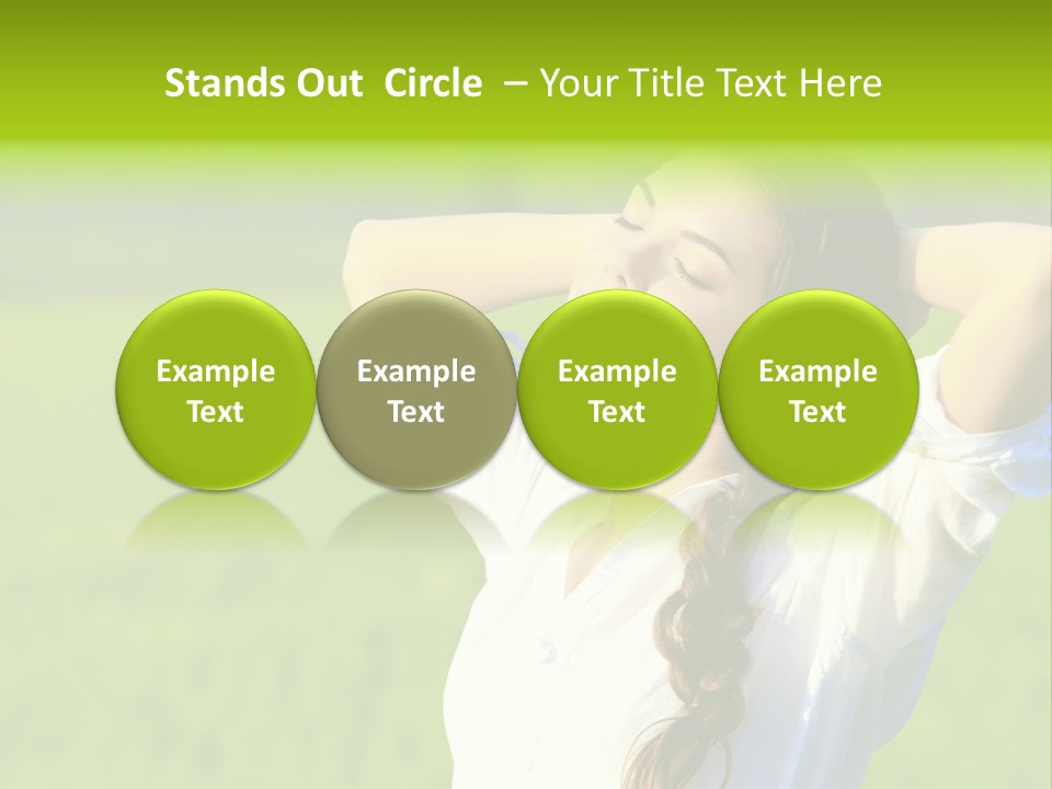 Dreaming Arms Person PowerPoint Template