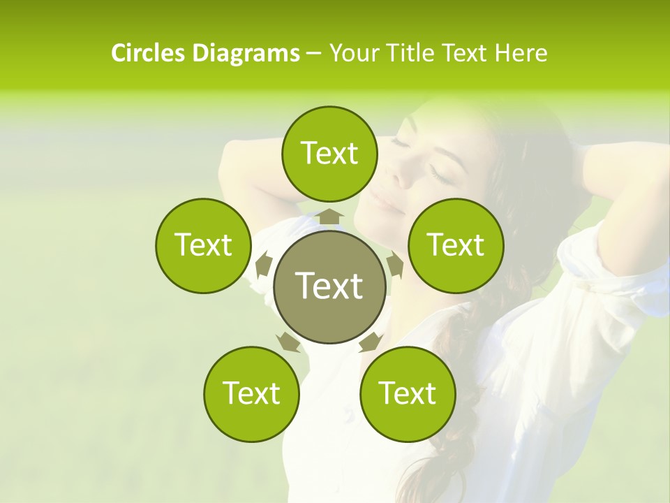 Dreaming Arms Person PowerPoint Template