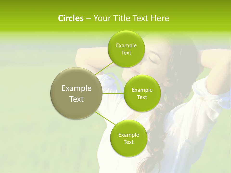 Dreaming Arms Person PowerPoint Template