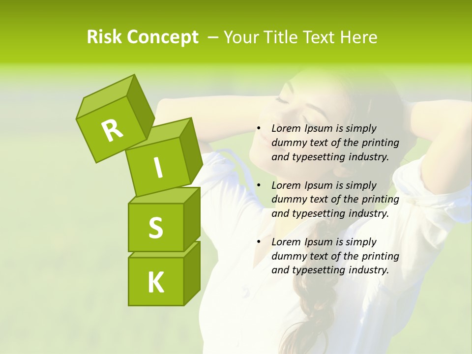 Dreaming Arms Person PowerPoint Template