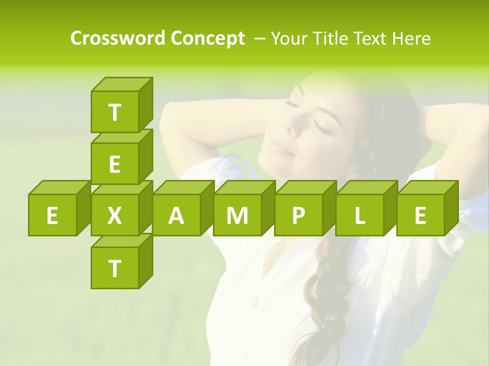 Dreaming Arms Person PowerPoint Template