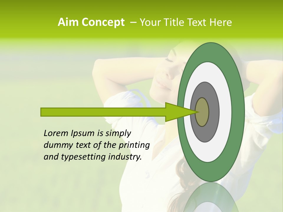 Dreaming Arms Person PowerPoint Template