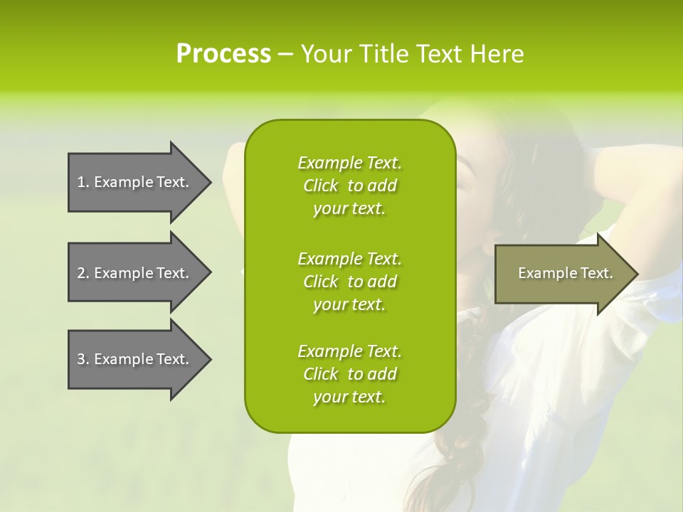 Dreaming Arms Person PowerPoint Template