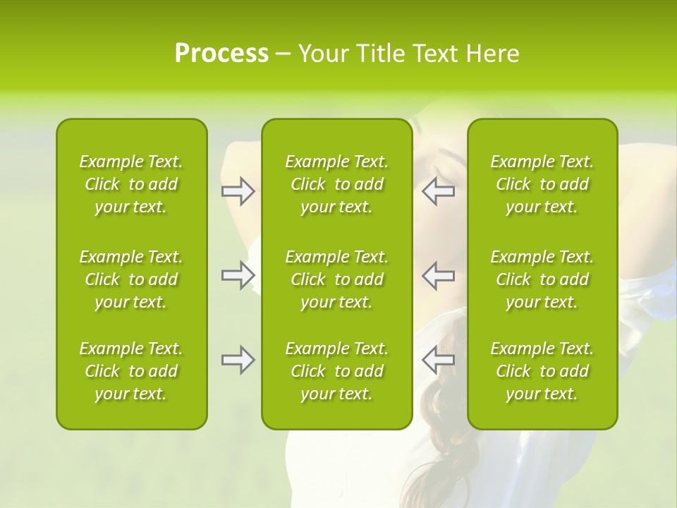 Dreaming Arms Person PowerPoint Template