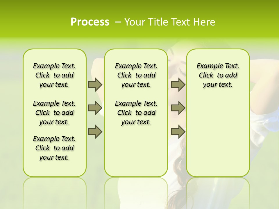 Dreaming Arms Person PowerPoint Template