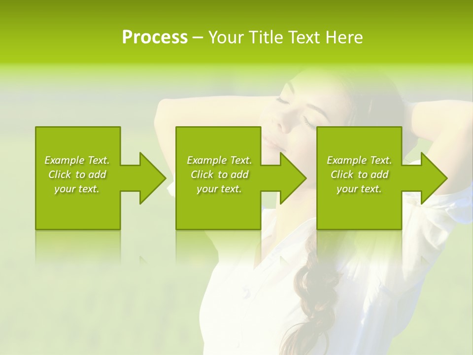 Dreaming Arms Person PowerPoint Template