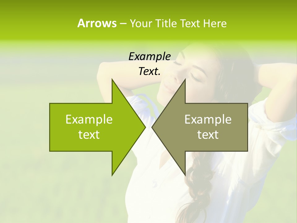 Dreaming Arms Person PowerPoint Template