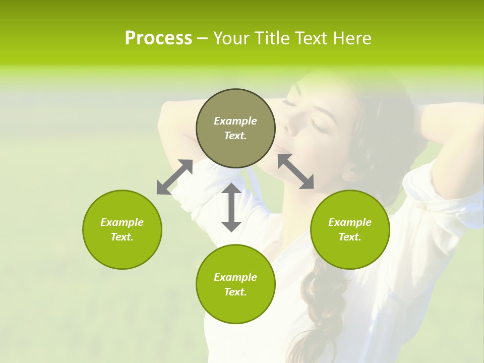 Dreaming Arms Person PowerPoint Template