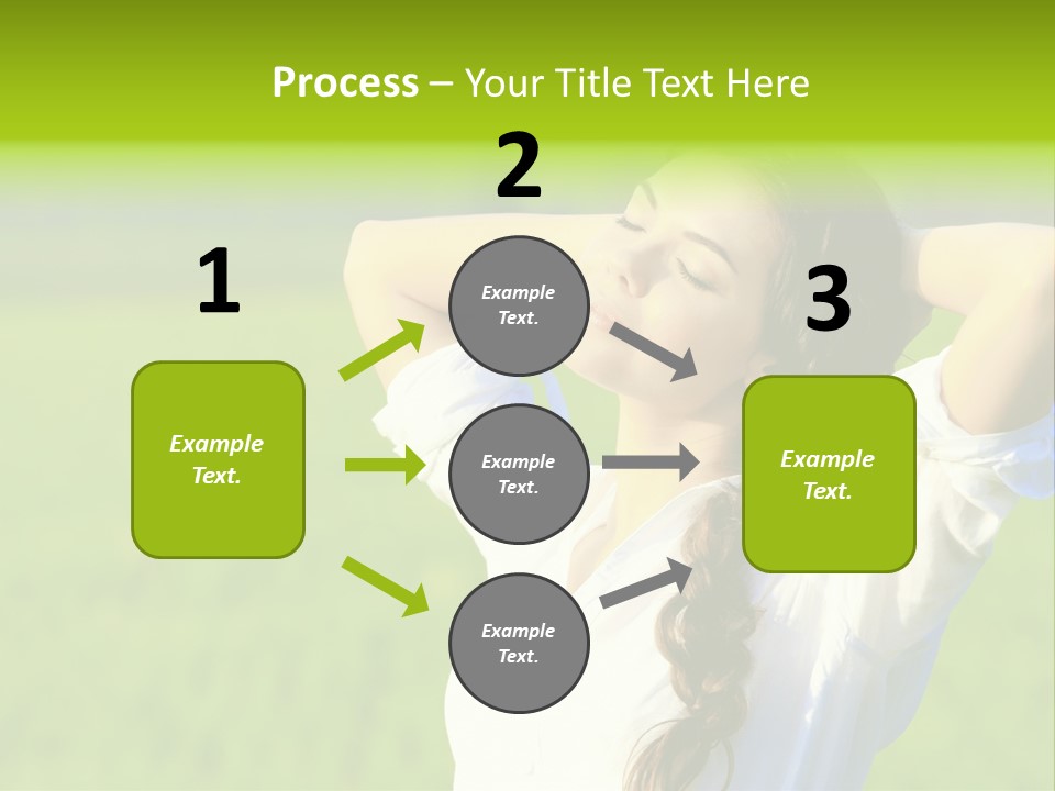 Dreaming Arms Person PowerPoint Template