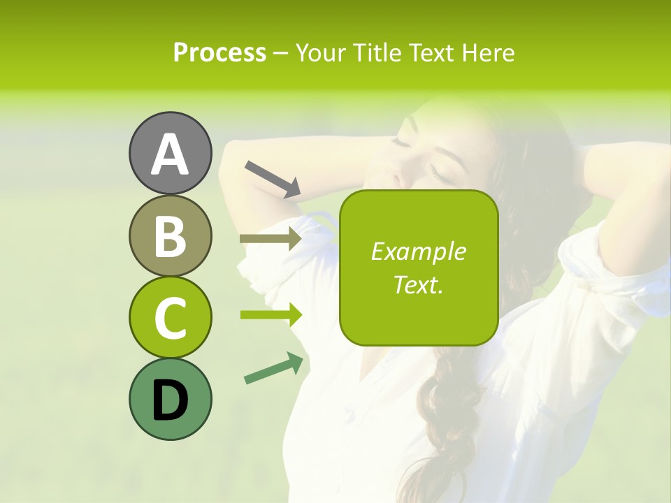 Dreaming Arms Person PowerPoint Template