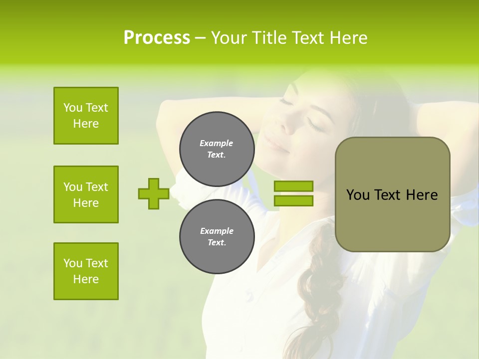 Dreaming Arms Person PowerPoint Template