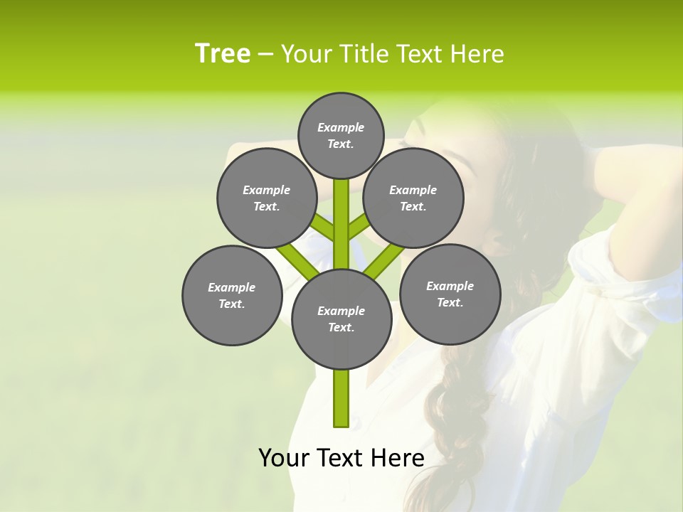 Dreaming Arms Person PowerPoint Template