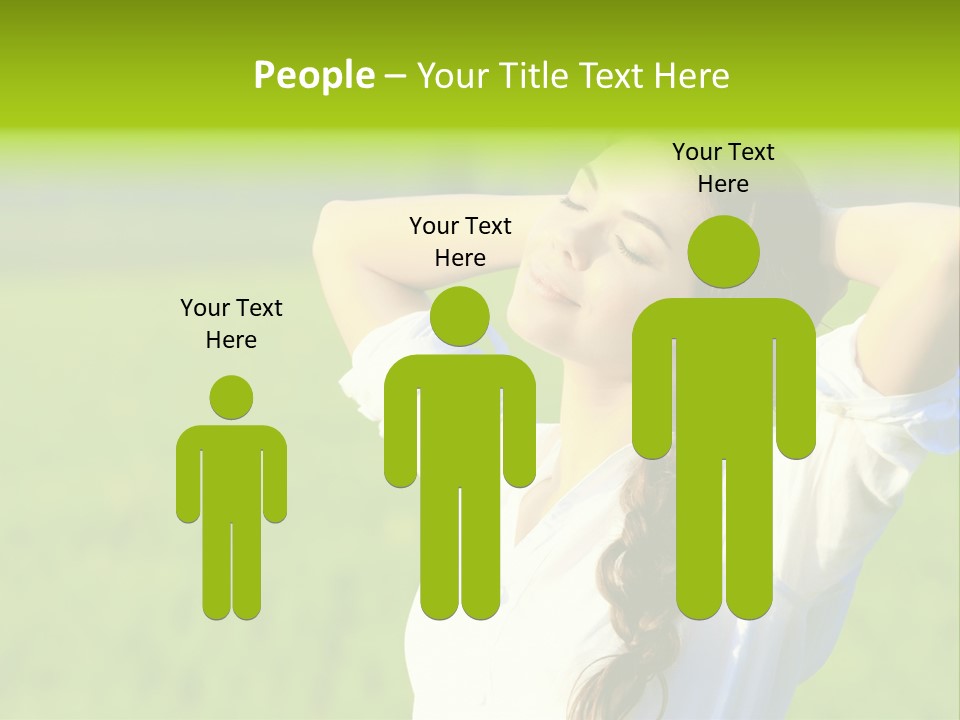 Dreaming Arms Person PowerPoint Template