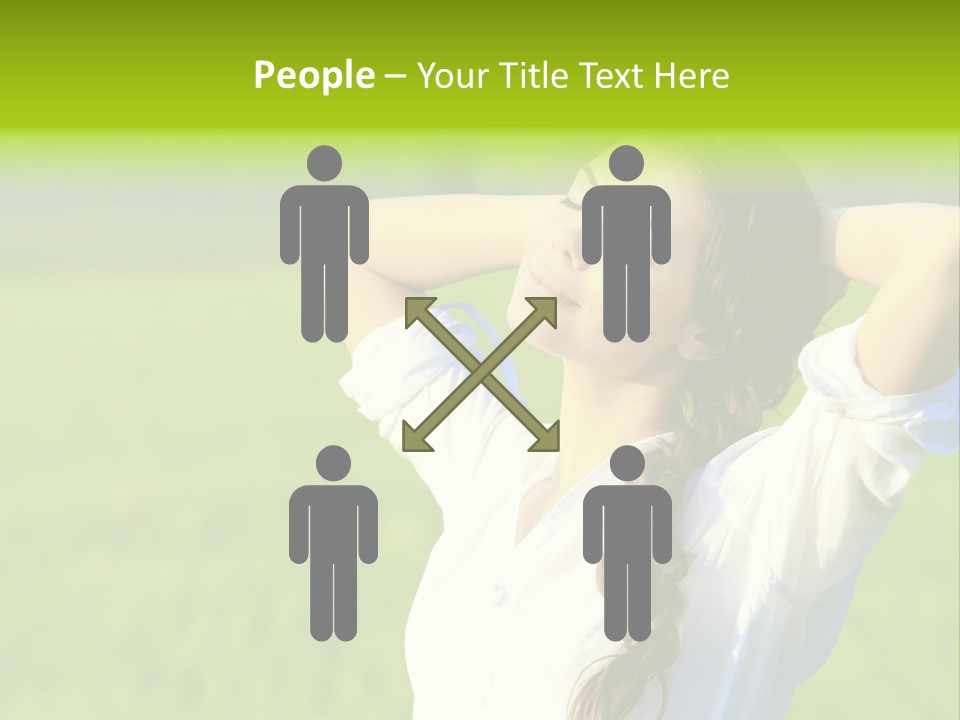 Dreaming Arms Person PowerPoint Template