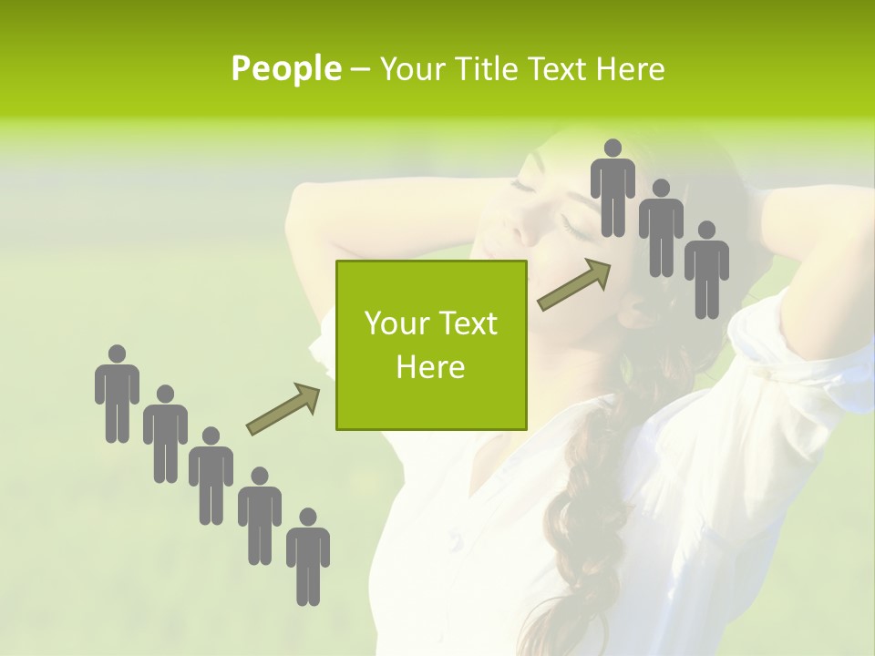 Dreaming Arms Person PowerPoint Template