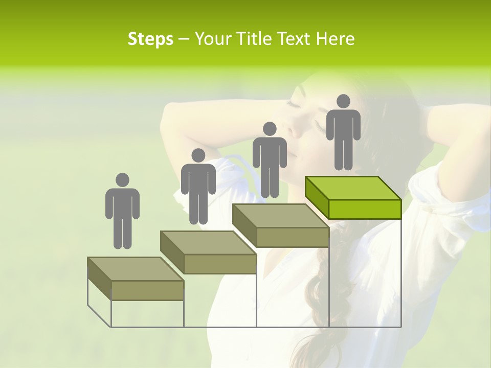 Dreaming Arms Person PowerPoint Template