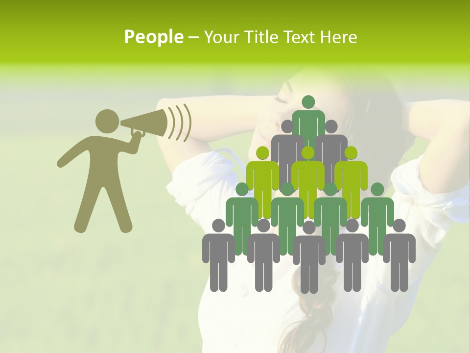 Dreaming Arms Person PowerPoint Template