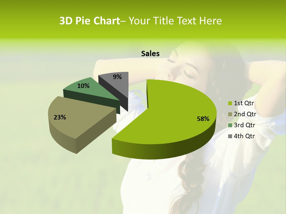 Dreaming Arms Person PowerPoint Template