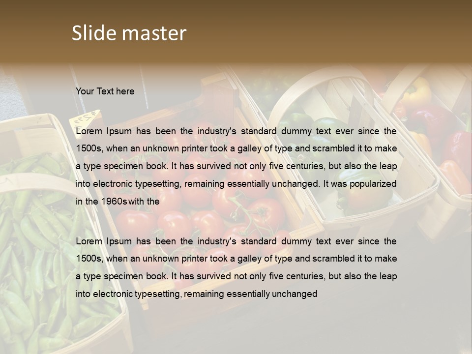 Variety Produce Diet PowerPoint Template