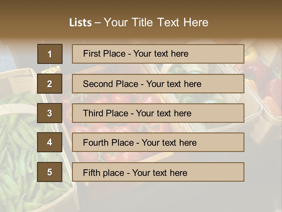 Variety Produce Diet PowerPoint Template
