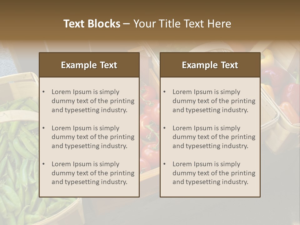 Variety Produce Diet PowerPoint Template