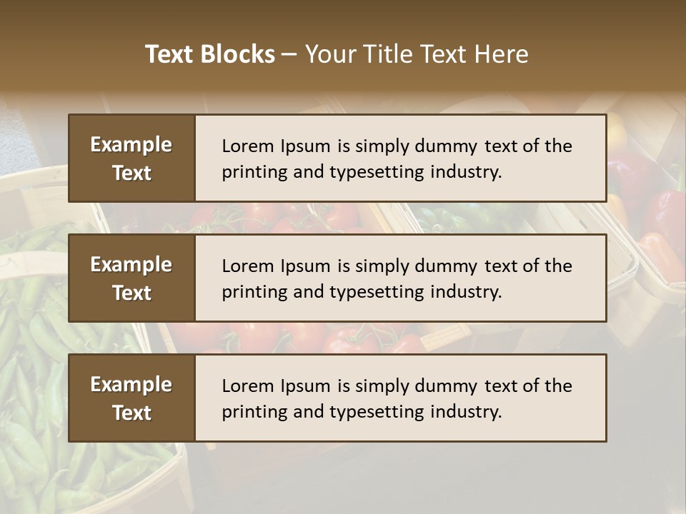 Variety Produce Diet PowerPoint Template
