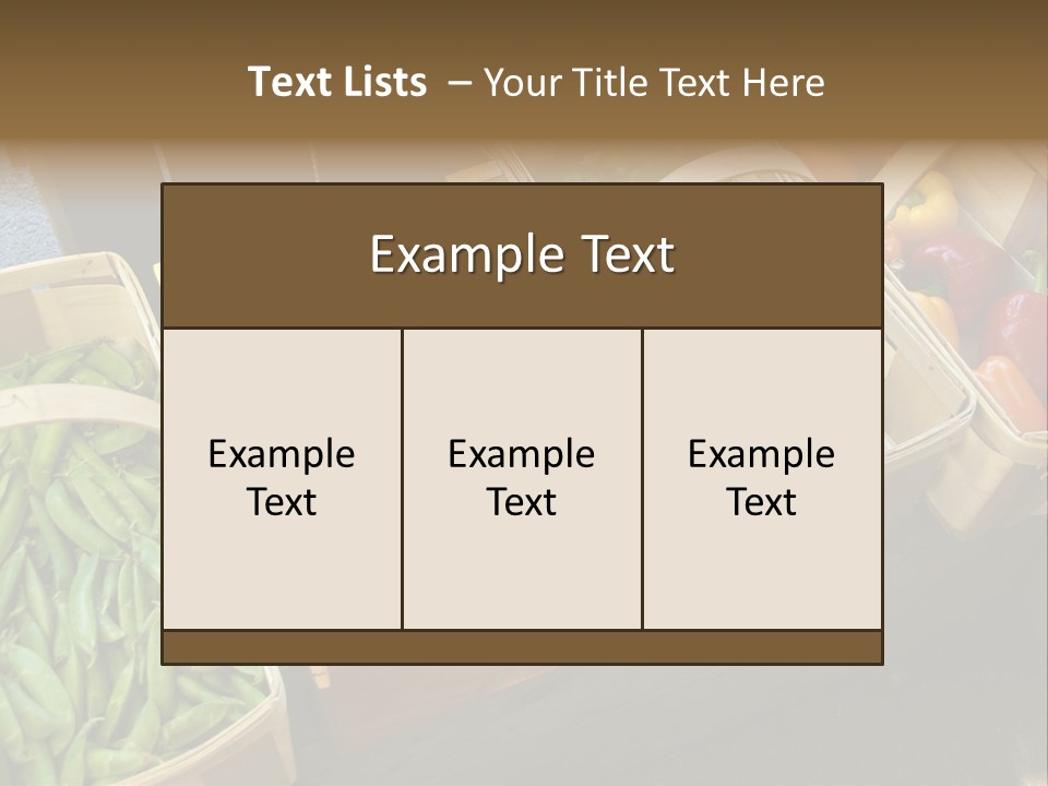 Variety Produce Diet PowerPoint Template