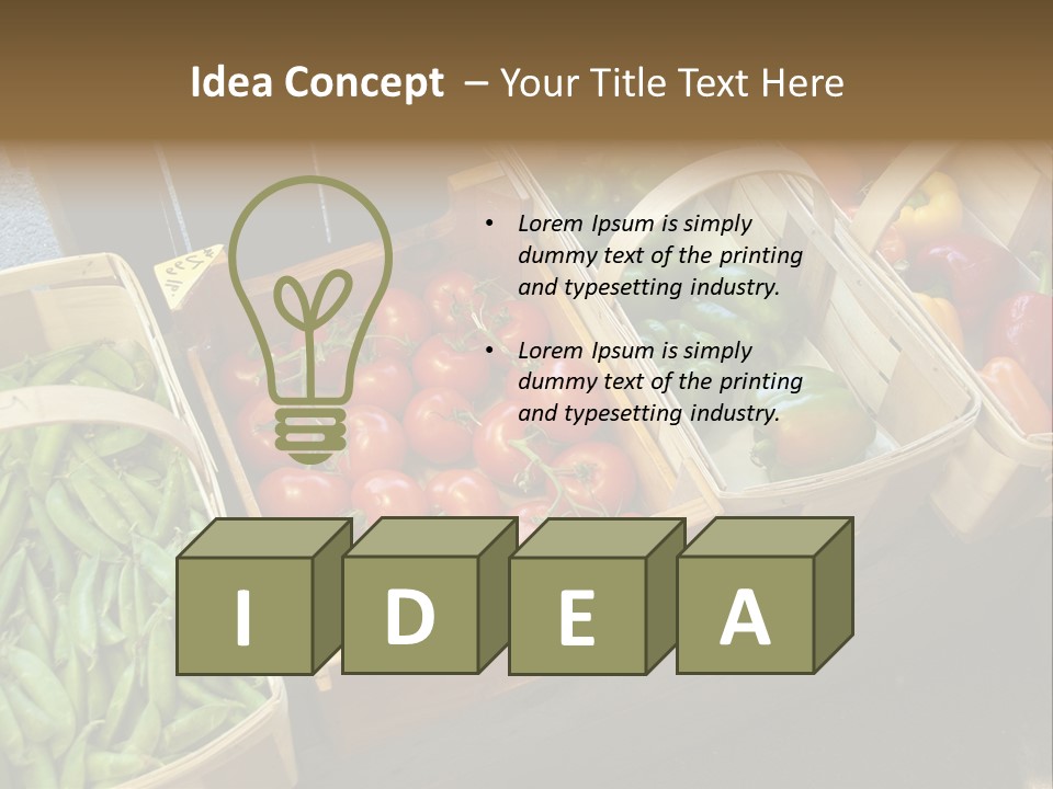 Variety Produce Diet PowerPoint Template