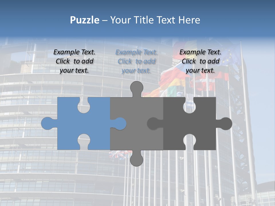 Europarl France Strasbourg PowerPoint Template