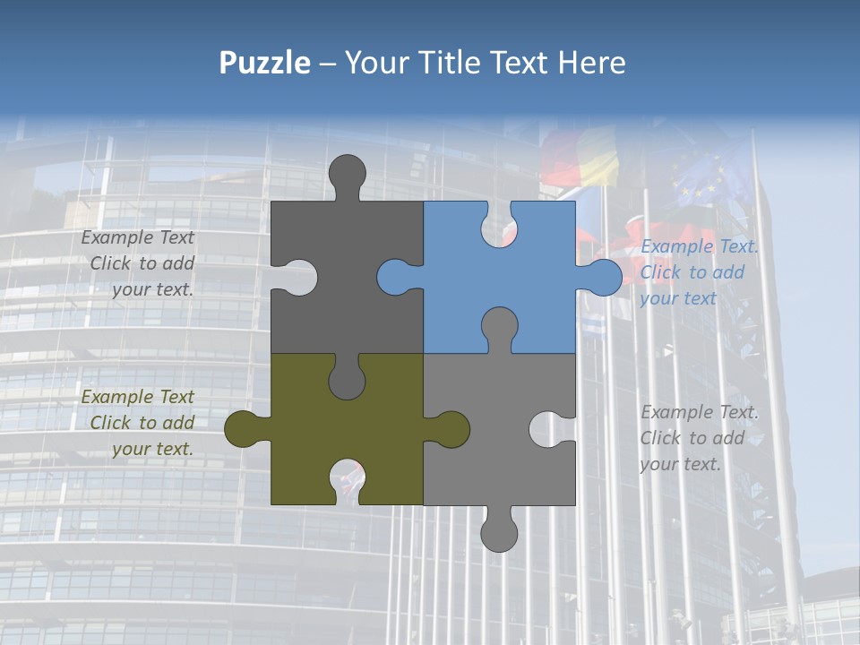 Europarl France Strasbourg PowerPoint Template