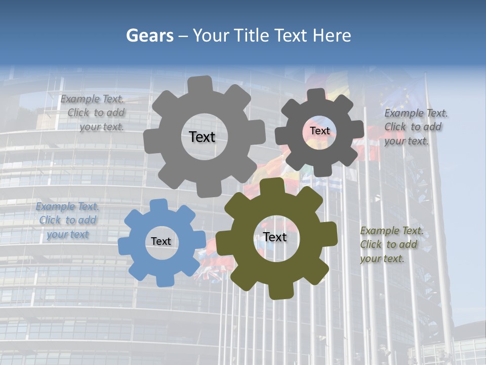 Europarl France Strasbourg PowerPoint Template