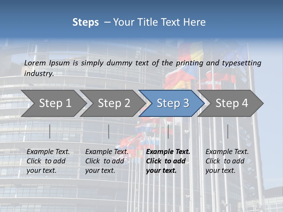Europarl France Strasbourg PowerPoint Template