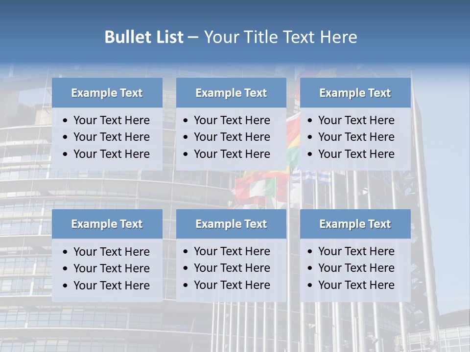 Europarl France Strasbourg PowerPoint Template