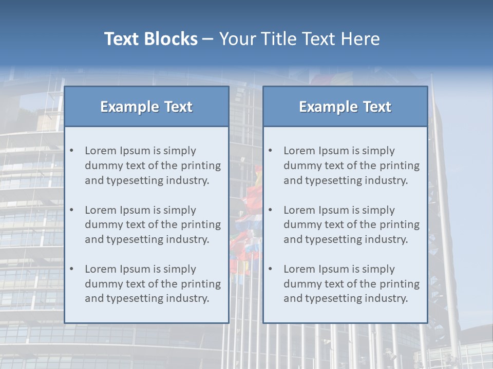 Europarl France Strasbourg PowerPoint Template